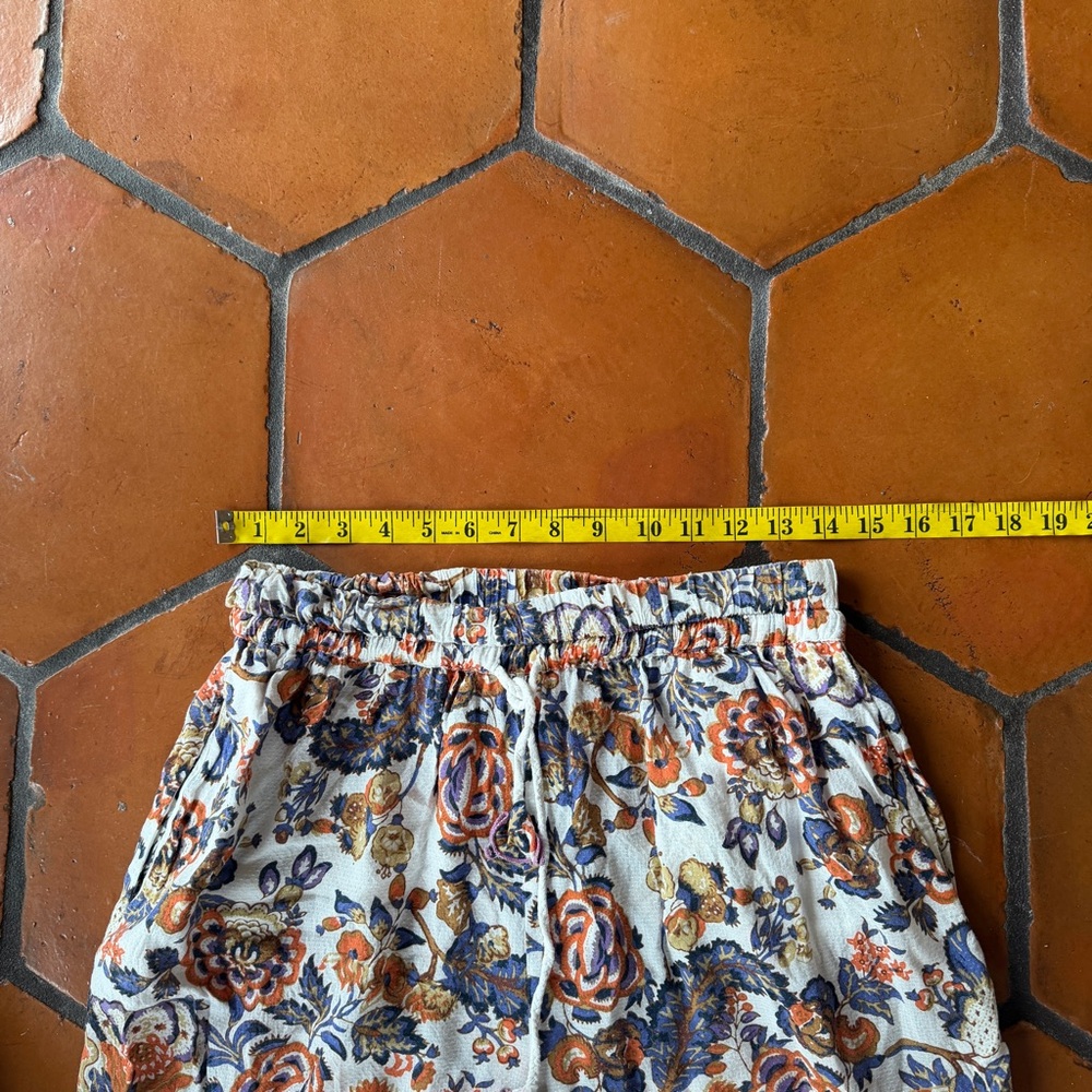 By Anthropologie Floral Lounge Pajama Pants Comfy Boho Hippie Festival Size XS - Picture 8 of 9